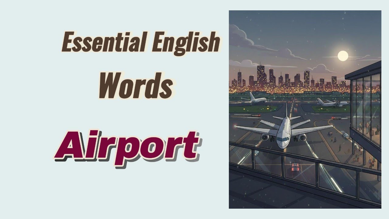Essential English Airport Vocabulary for Travelers ✈️ | Learn Essential Words & Phrases