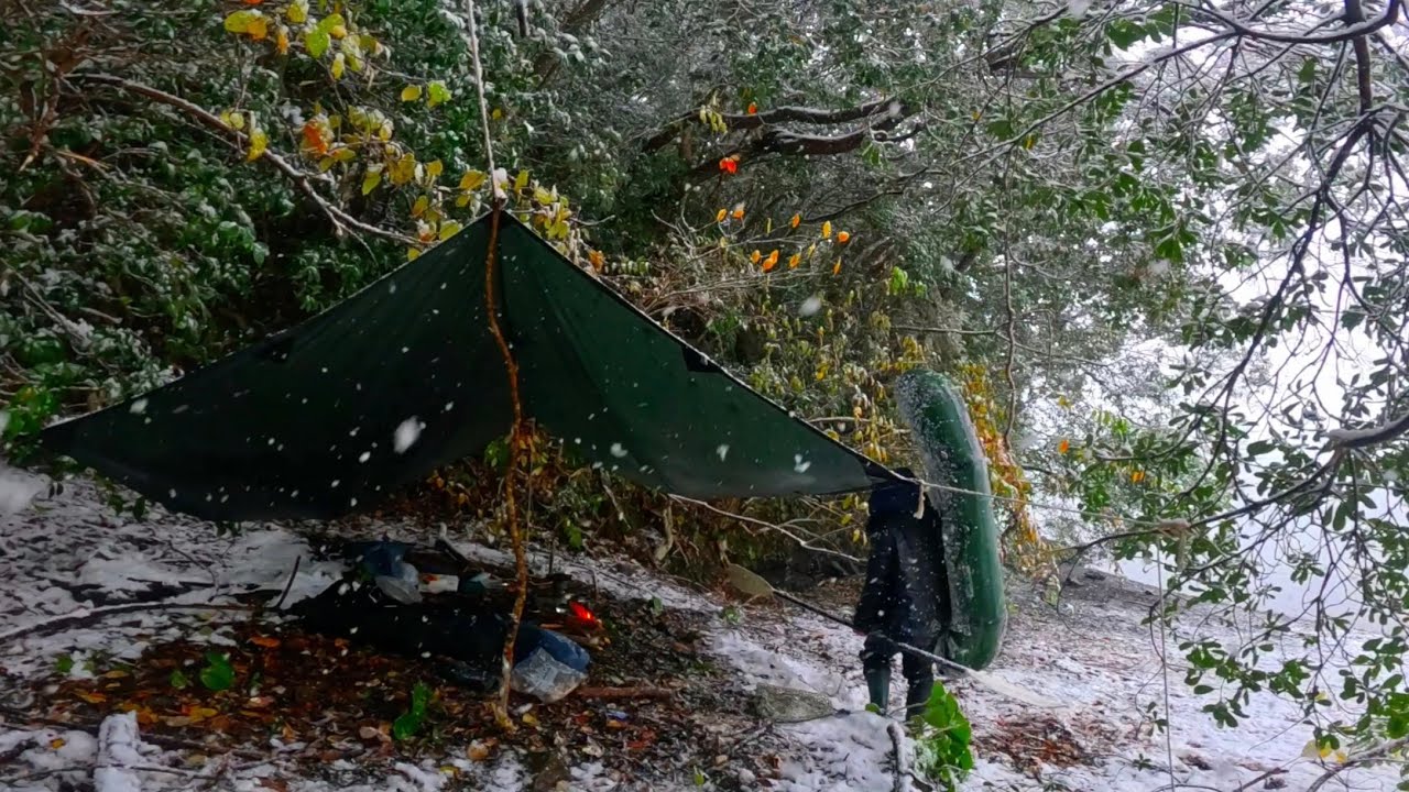 I couldn't go home after fishing on a record heavy snow day!