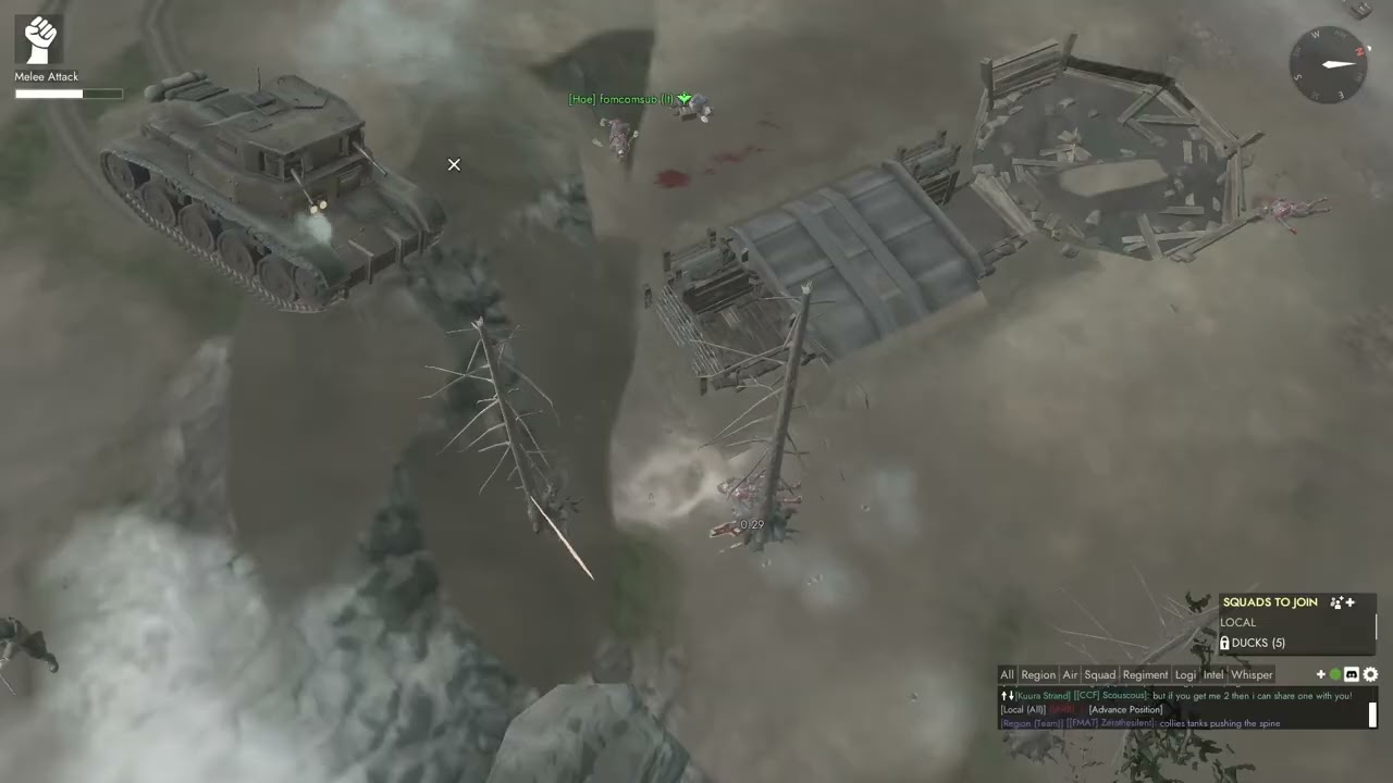 Foxhole: more deadlands fighting and manning the guns in a bomber scare