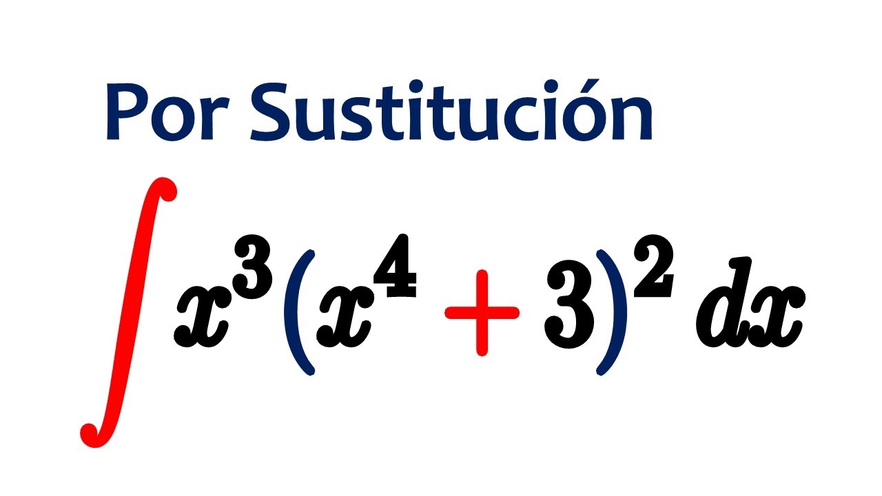 INTEGRALES por SUSTITUCIÓN (Cambio de Variable) | Método Fácil y Paso a Paso