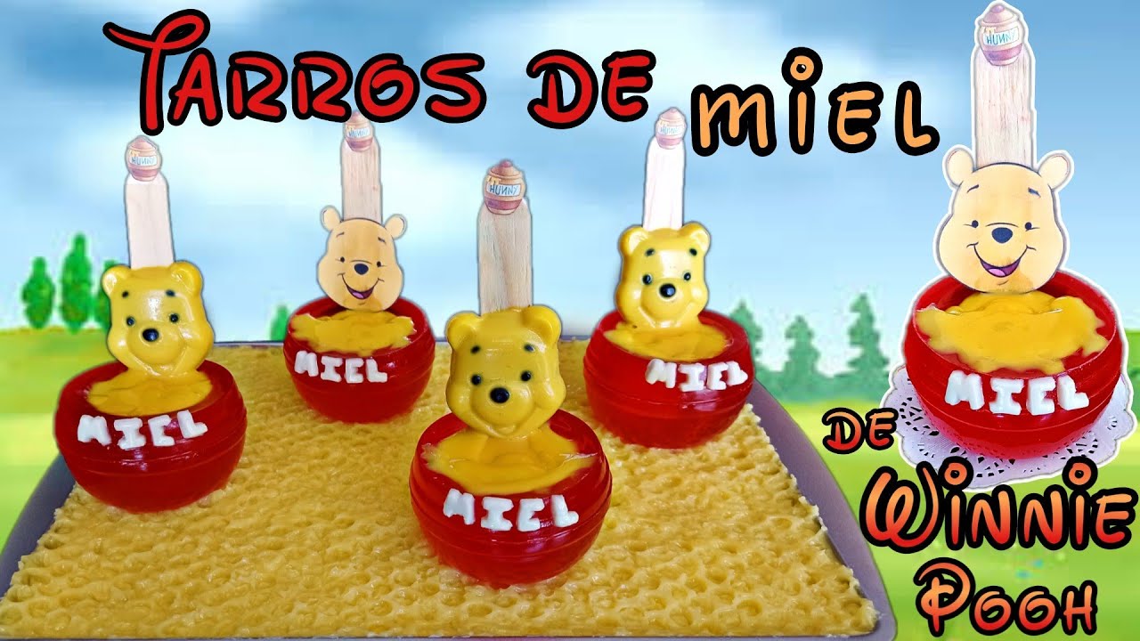 Gelatinas de Winnie Pooh / Tarros de miel de winnie pooh