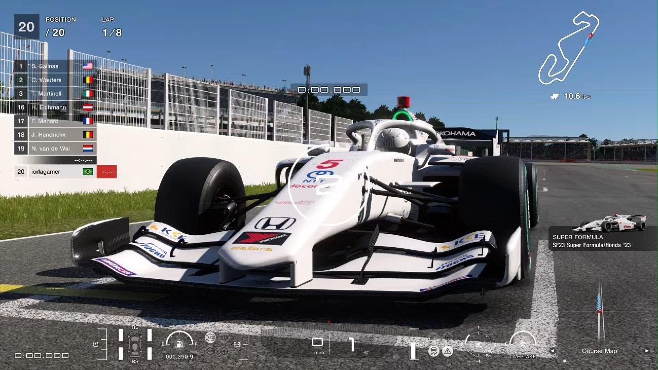 GT7 - Quick Super Formula Race - Docomo Team Dandelion Honda 2025 - Barcelona GP Layout