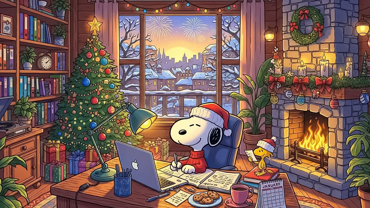 First Workday of the New Year ✍️ Snoopy Cozy Lofi for Focus & Productivity