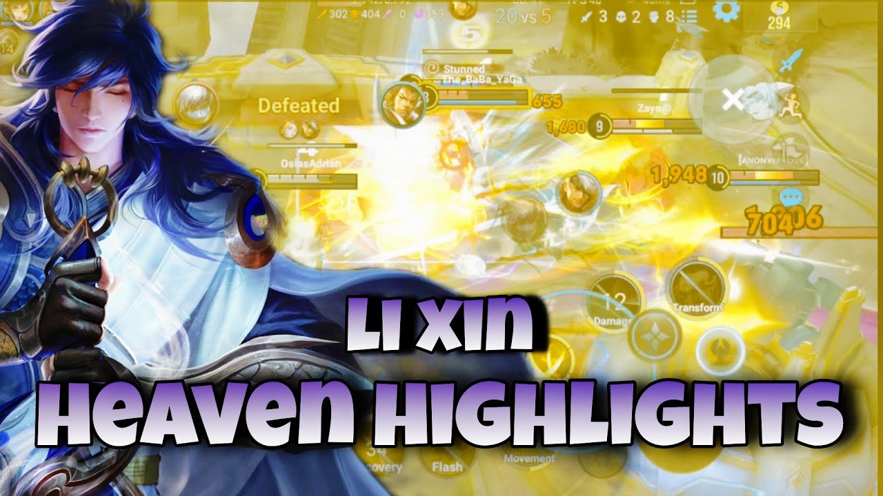 Li Xin Heaven Form Highlights| Wizonix Build | ft. Max & Seronix| Honor of Kings Global