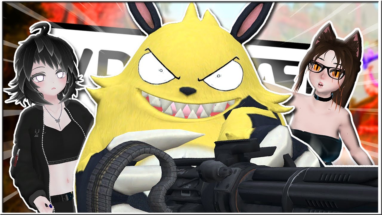 PALWORLD GRIZZBOLT USES HIS MINIGUN IN VRCHAT  - VRChat (Funny Moments)