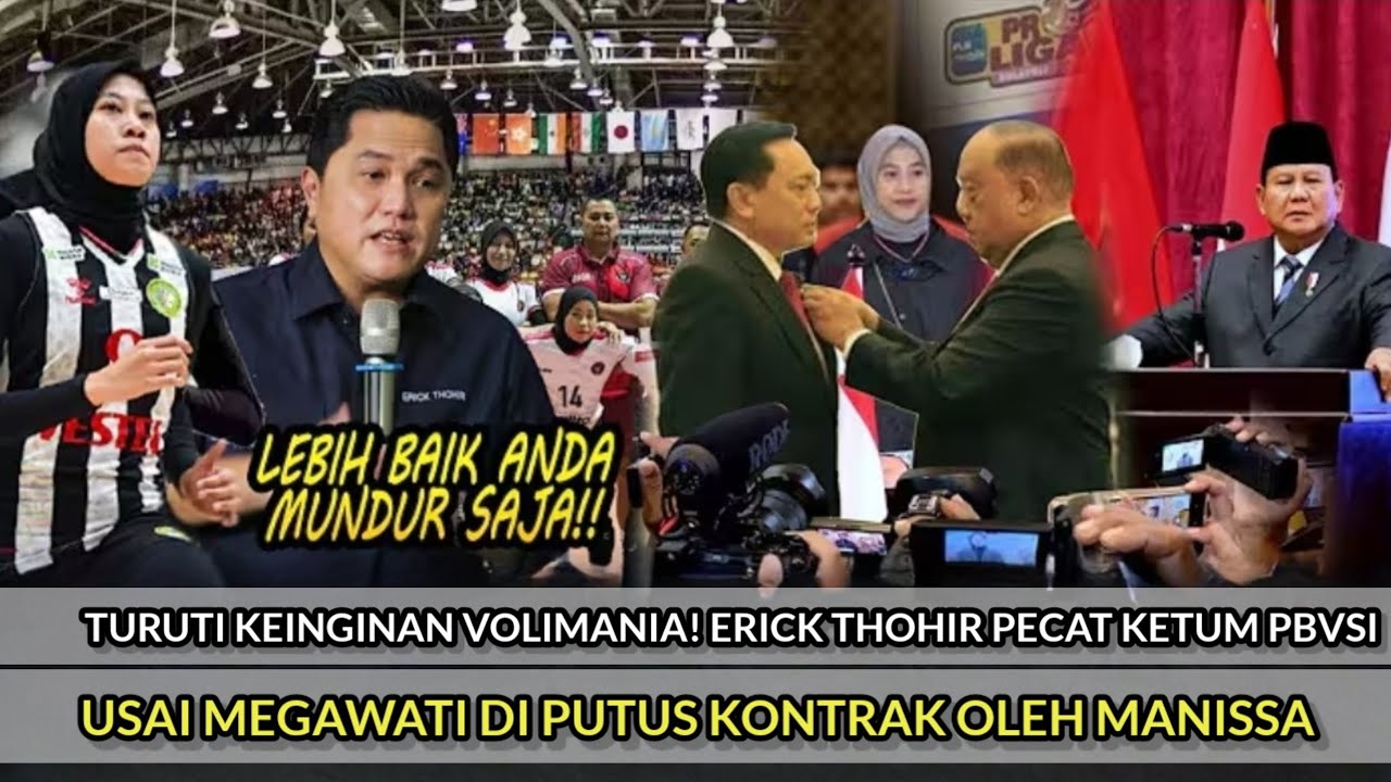 GEMPAR! Volimania Desak Erik Thohir Pecat Ketum PBVSI Usai Megawati Putus Kontrak di Turki!