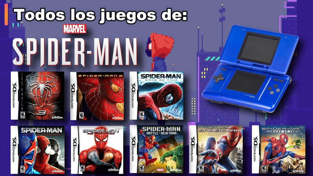 Todos los juegos de Spiderman para Nintendo DS