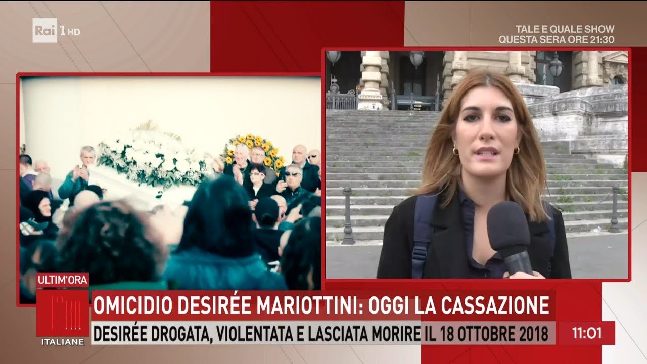Omicidio Desirée Mariottini: oggi la cassazione - Storie Italiane 20/10/2023