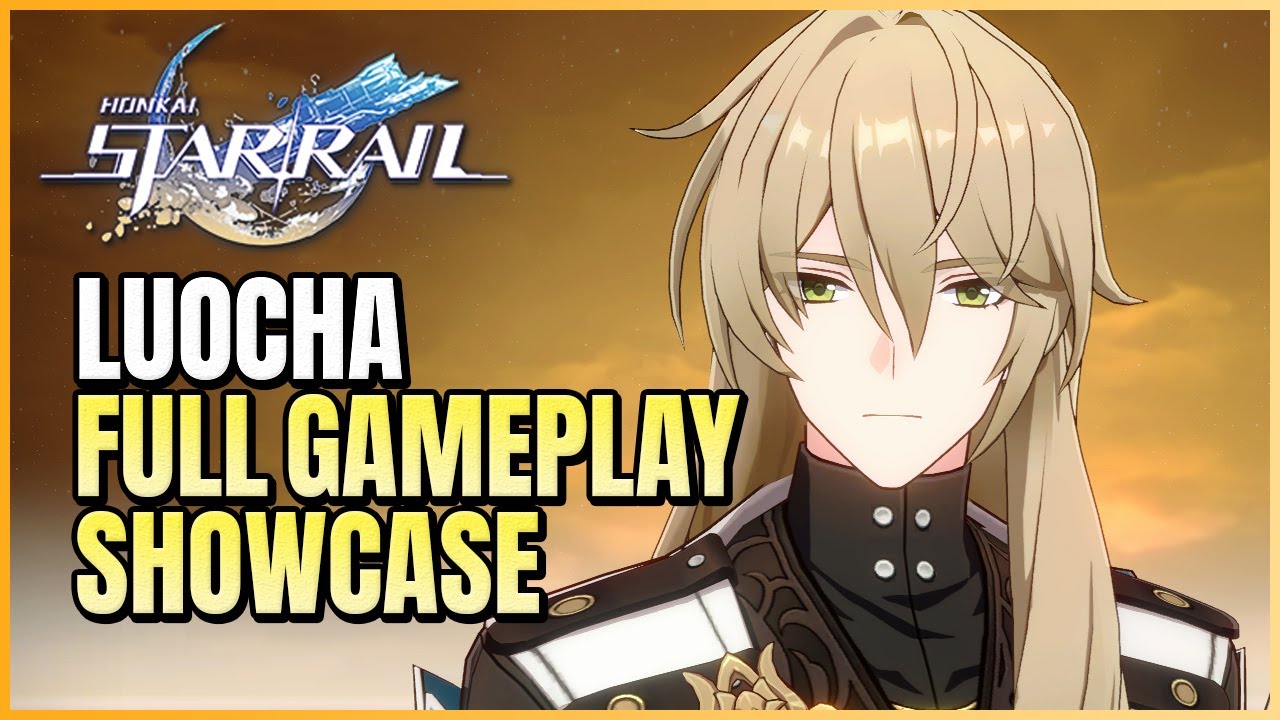 Luocha Gameplay Showcase (All Skills, Talents, Animations) | Honkai Star Rail New Characters CBT2