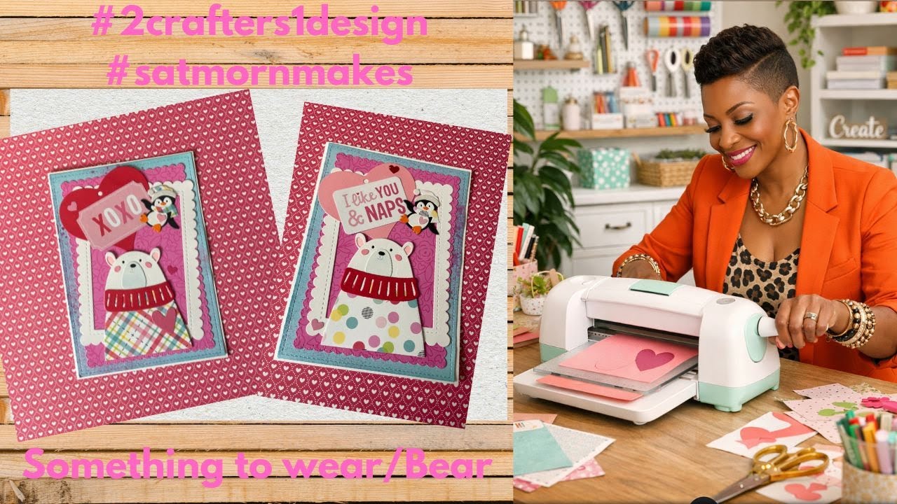Saturday Morning Crafting #2crafters1design #satmornmakes | BEAR