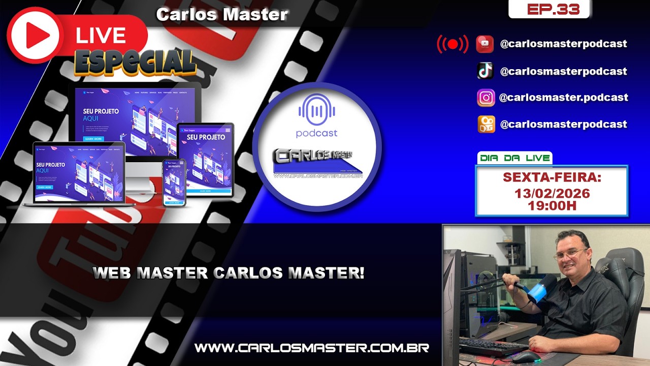 Live Especial Sobre Web Sites  I Carlos Master #Ep32