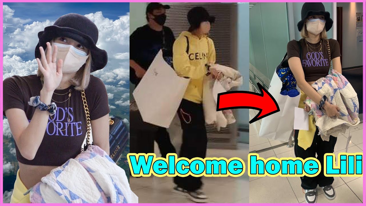 Lisa at Thai airport 2022 - Welcome home Lili