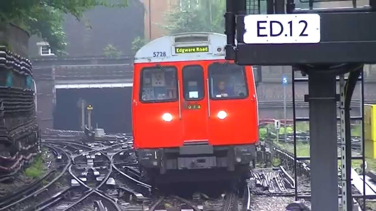 London Underground C Stock 5728, 5709 and 5598 at High Street Kensington
