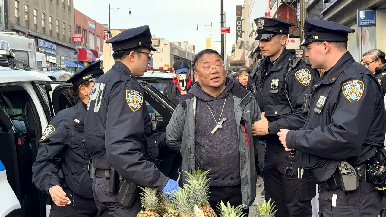 华人革命人士被警察逮捕🔥电动车被警察骑🔥纽约华人首都法拉盛🔥