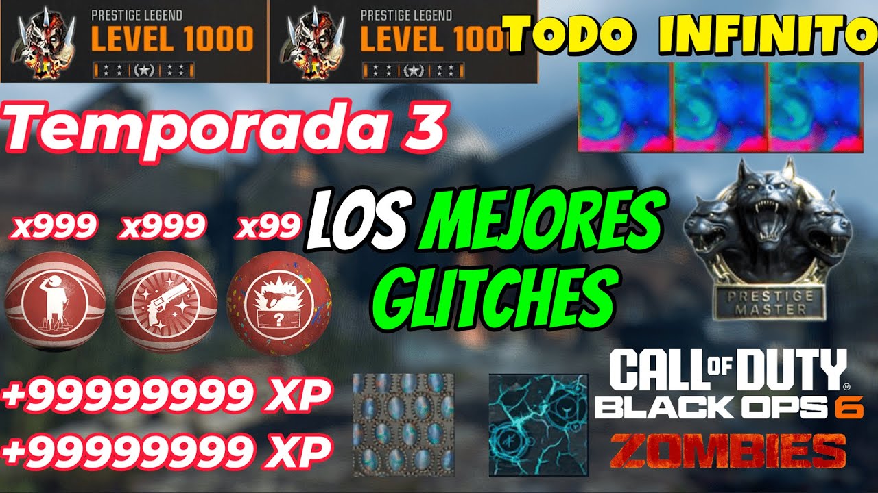LOS MEJORES GLITCHES DE BO6 ZOMBIES TEMPORADA 3 (GLITCHES TODO INFINITO)