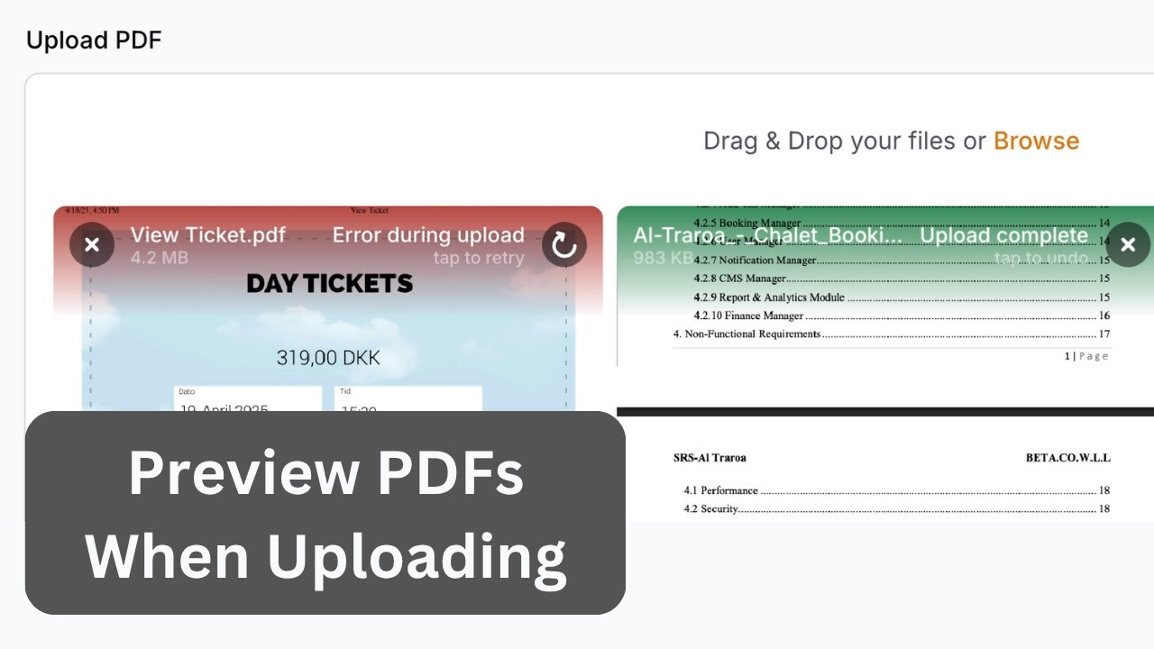 Filament Plugin: PDF Preview After Upload