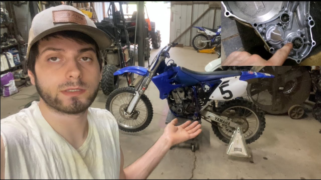 04 Замена уплотнения водяного насоса yz450f.