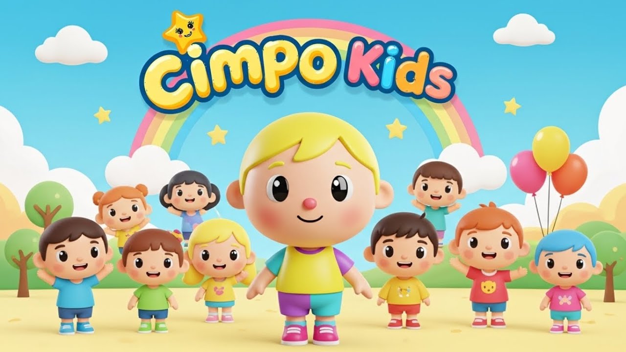 Play Together Happy Day! 🎶 Fun Kids Cartoon Song | Cimpo Kids Nursery Rhymes