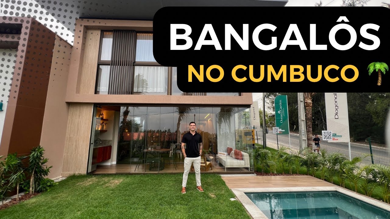 IMPRESSIONANTES “Bangalôs” de Luxo no Cumbuco. Casa de praia estilo resort pé na areia! OCEAN GARDEN