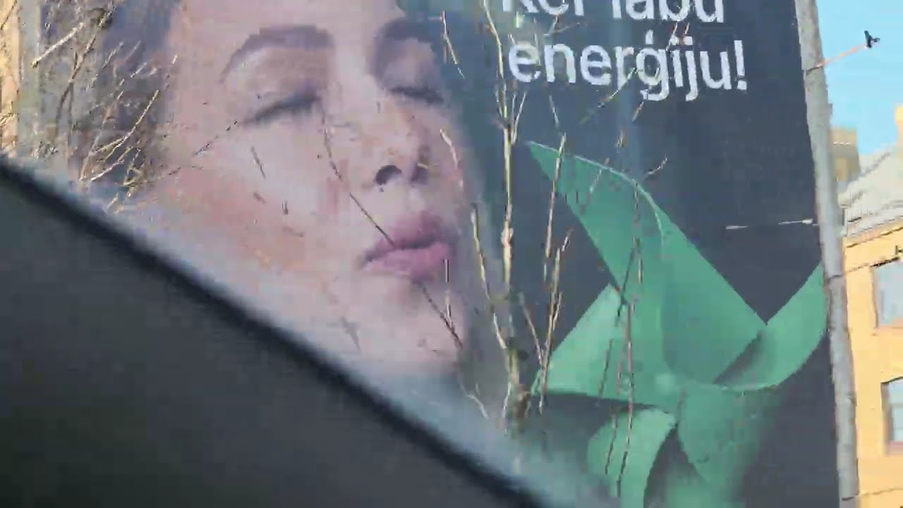 City in Daytime. Spring City Drive. Sunny Day Cruising Through Urban Streets