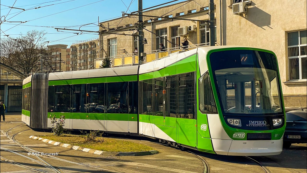 Astra Imperio Metropolitan #3806 pentru prima dată în incinta depoului Dudești