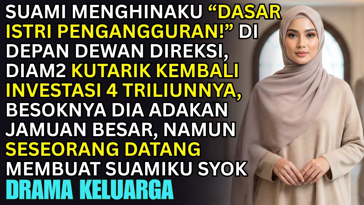 "DASAR ISTRI PENGANGGURAN!" BENTAK SUAMIKU, KUTARIK LANGSUNG DANA INVES 4 TRILIUN! IA HISTERIS SAAT