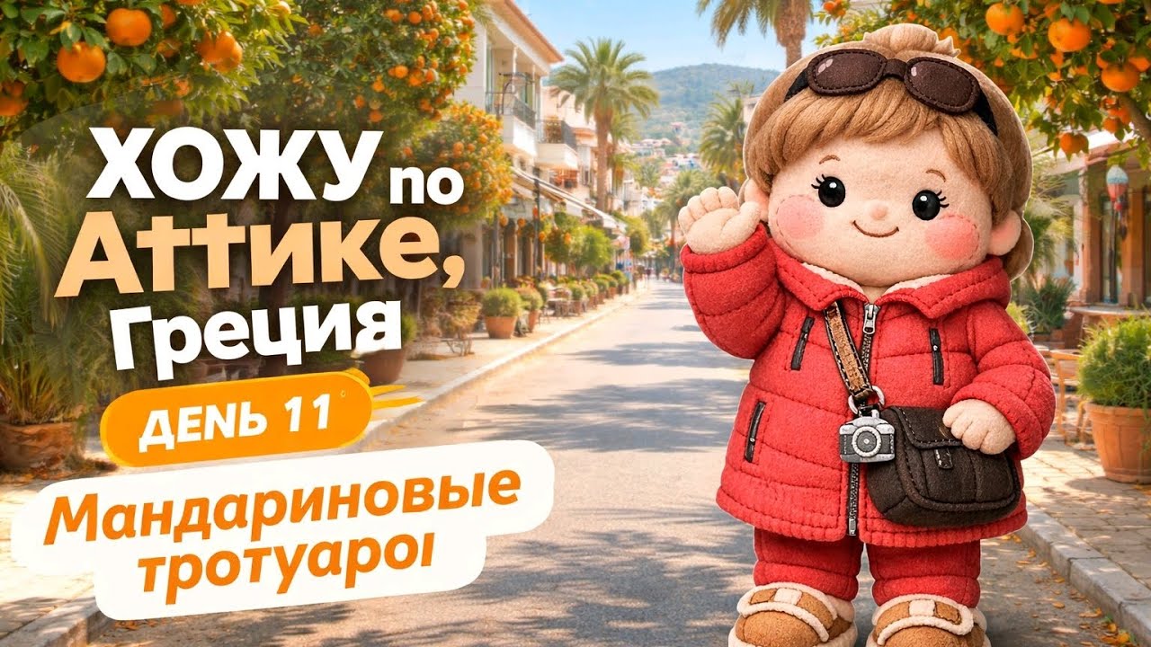 Мандарины на тротуарах в Греции - это дикие, горькие померанцы... Первый раз пробую за два года.