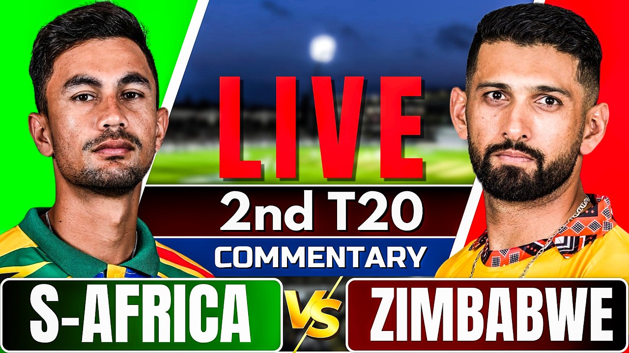 🔴Live: South Africa vs Zimbabwe | 2nd T20 | Live Score & Commentary | Live cricket match today