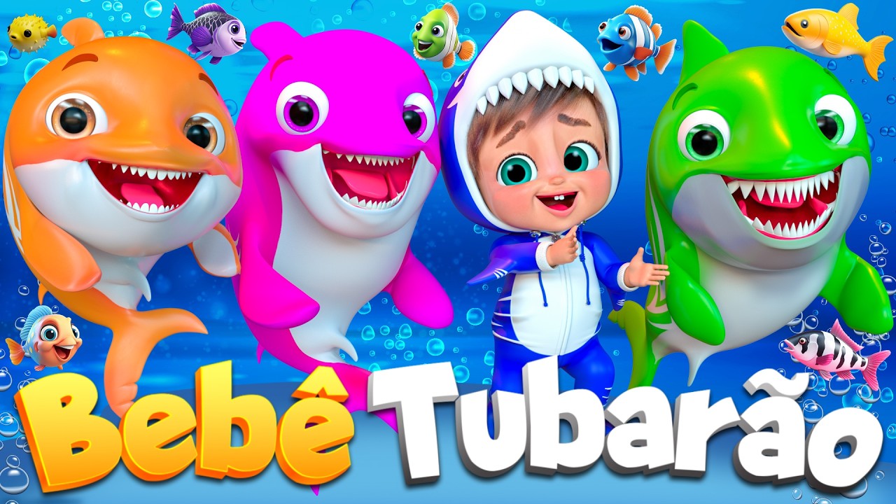 Tubarão Bebê, A Galinha Magricela, Bartolinho, Cinco Patinhos e Mais Músicas Infantis #tubarãobebê