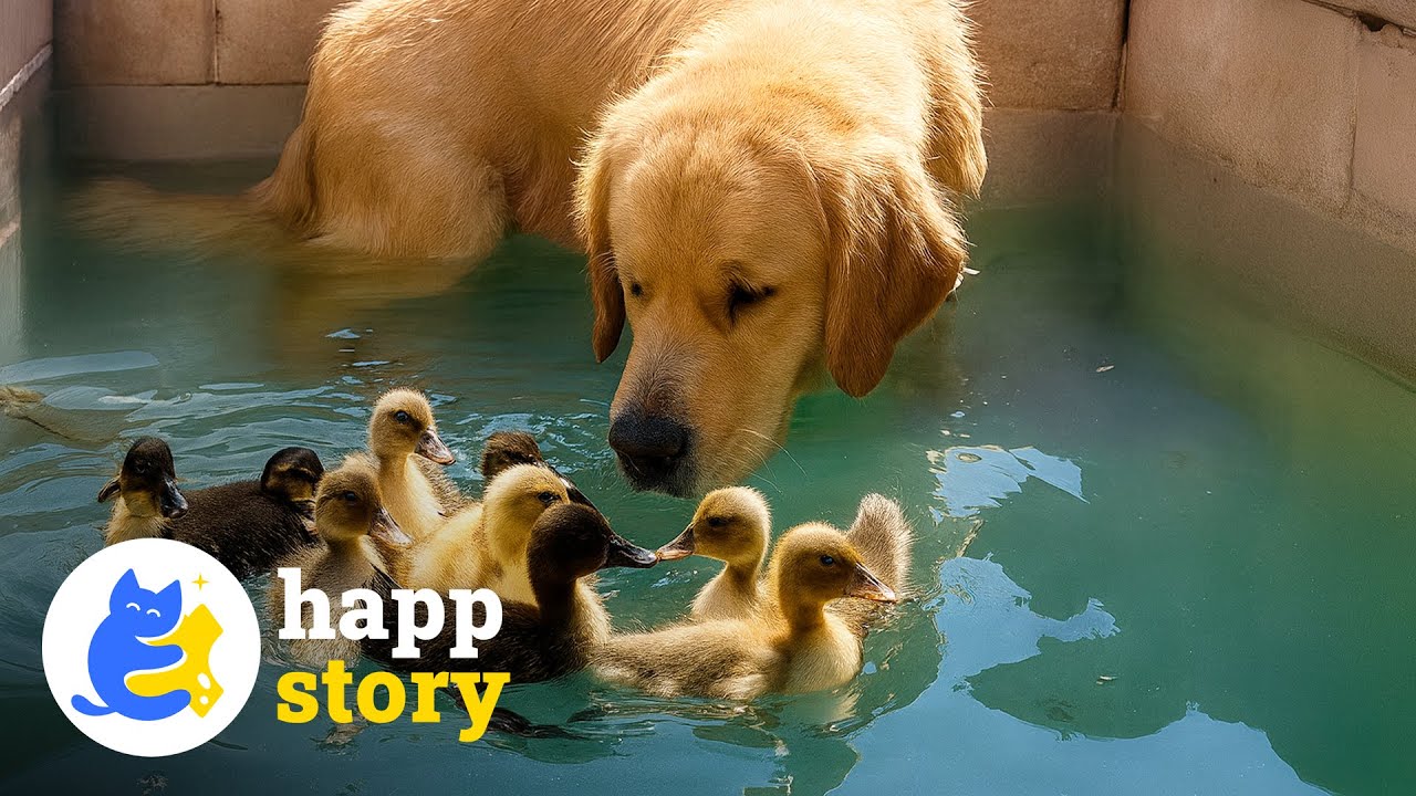 Kiedy Tw&oacute;j pies zaprzyjaźnia się z kaczkami i zaczyna się chaos 😂 | HAPP