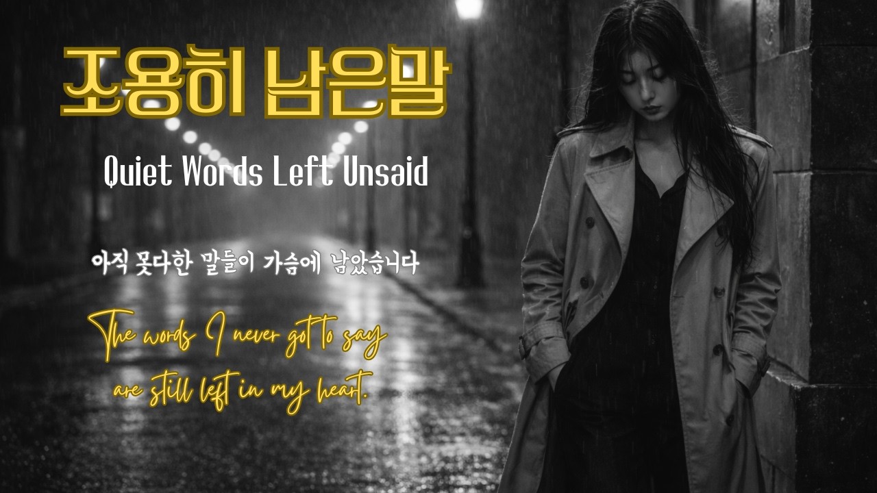 조용히 남은 말 (Quiet Words Left Unsaid) 가슴속에 아직할말이 남앗는데...