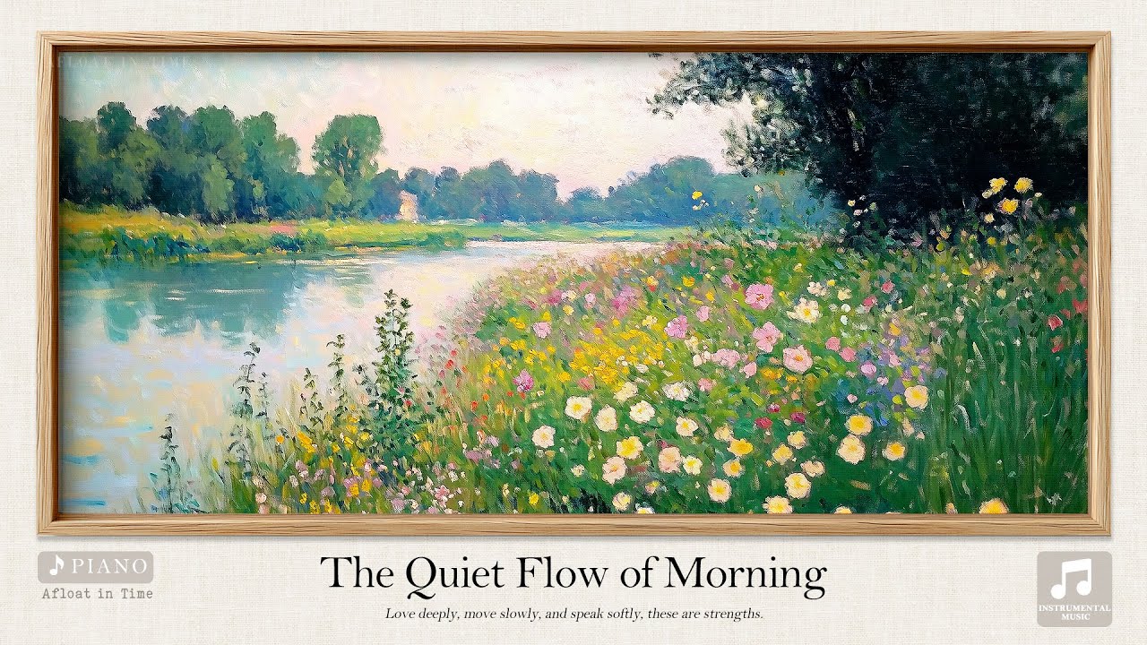 🌼The Quiet Flow of Morning | Peaceful Piano Music for Relaxation, Focus, Reading, Study & Inner Calm