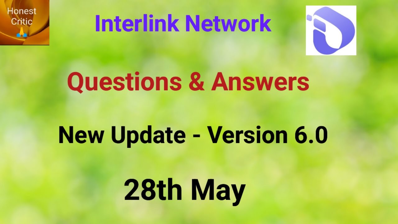 Interlink Questions & Answers - New Update - Version 6.0