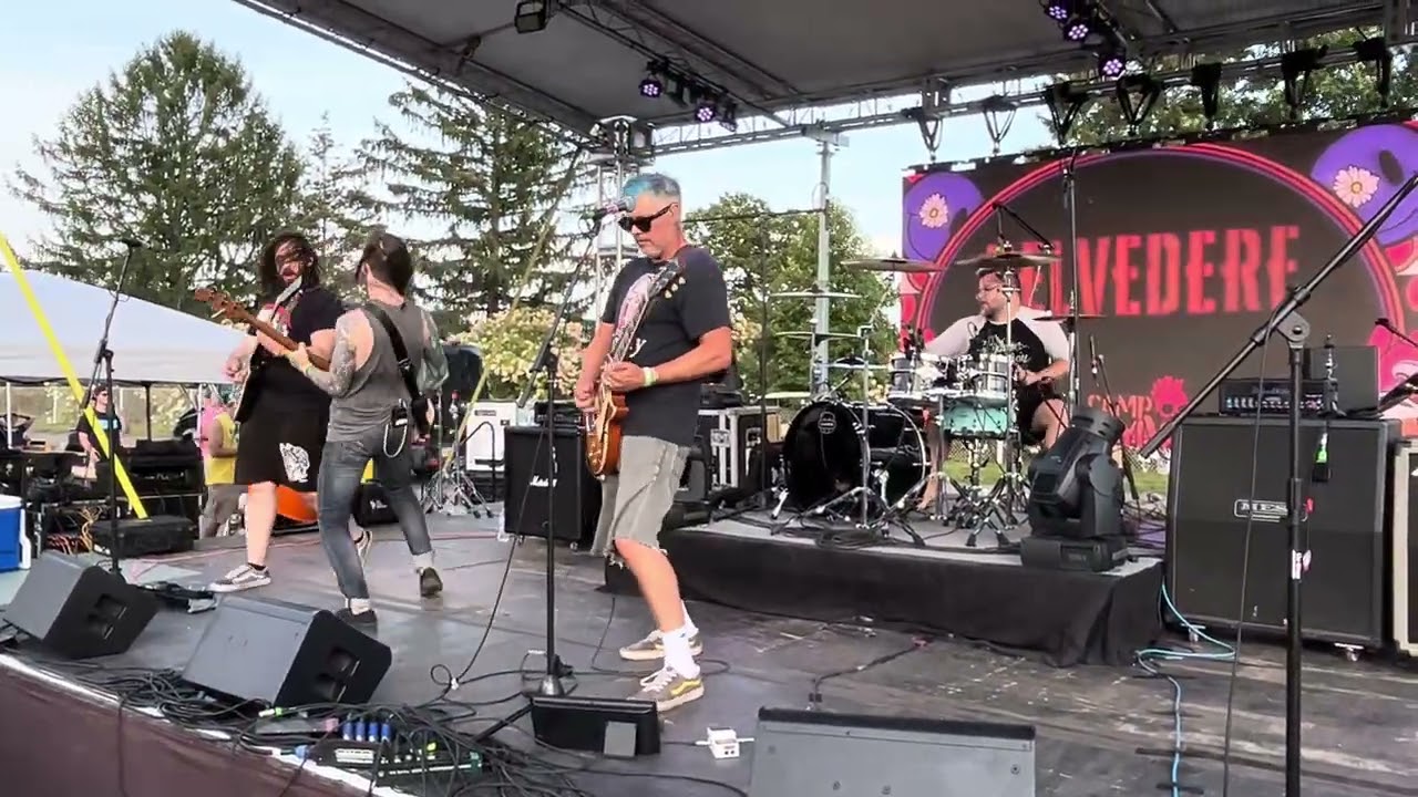 Belvedere performing 'Subhuman Nature' at Camp Punksylvania 2023