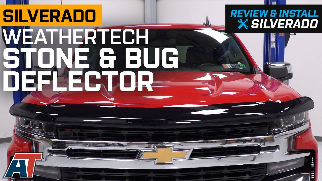 2019-2021 Silverado 1500 Weathertech Stone and Bug Deflector; Dark Smoke Review & Install