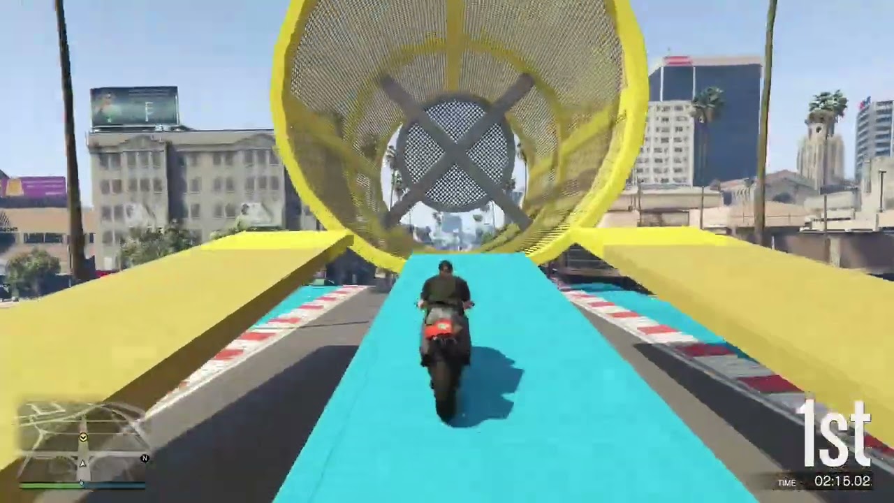 First Race Back!! GTA 5 Stunt Race