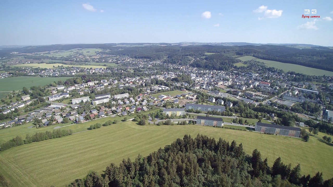 Olbernhau aus der Luft in 4K