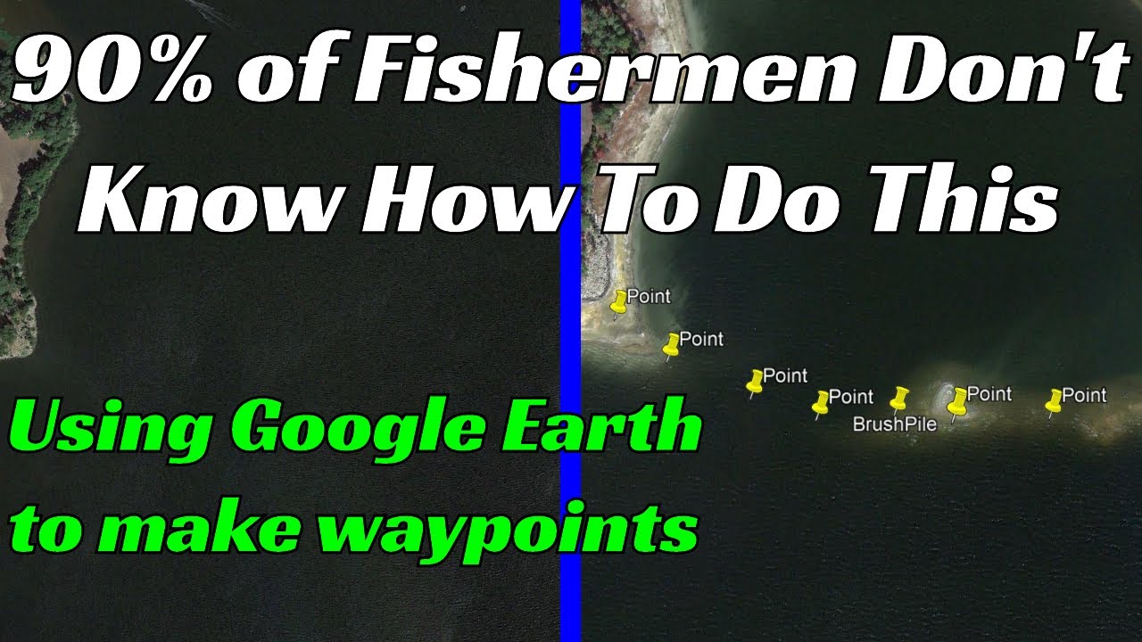 How To Use Google Earth Pro to Research Lakes | Waypoints For Your Lowrance, Garmin, or Humminbird