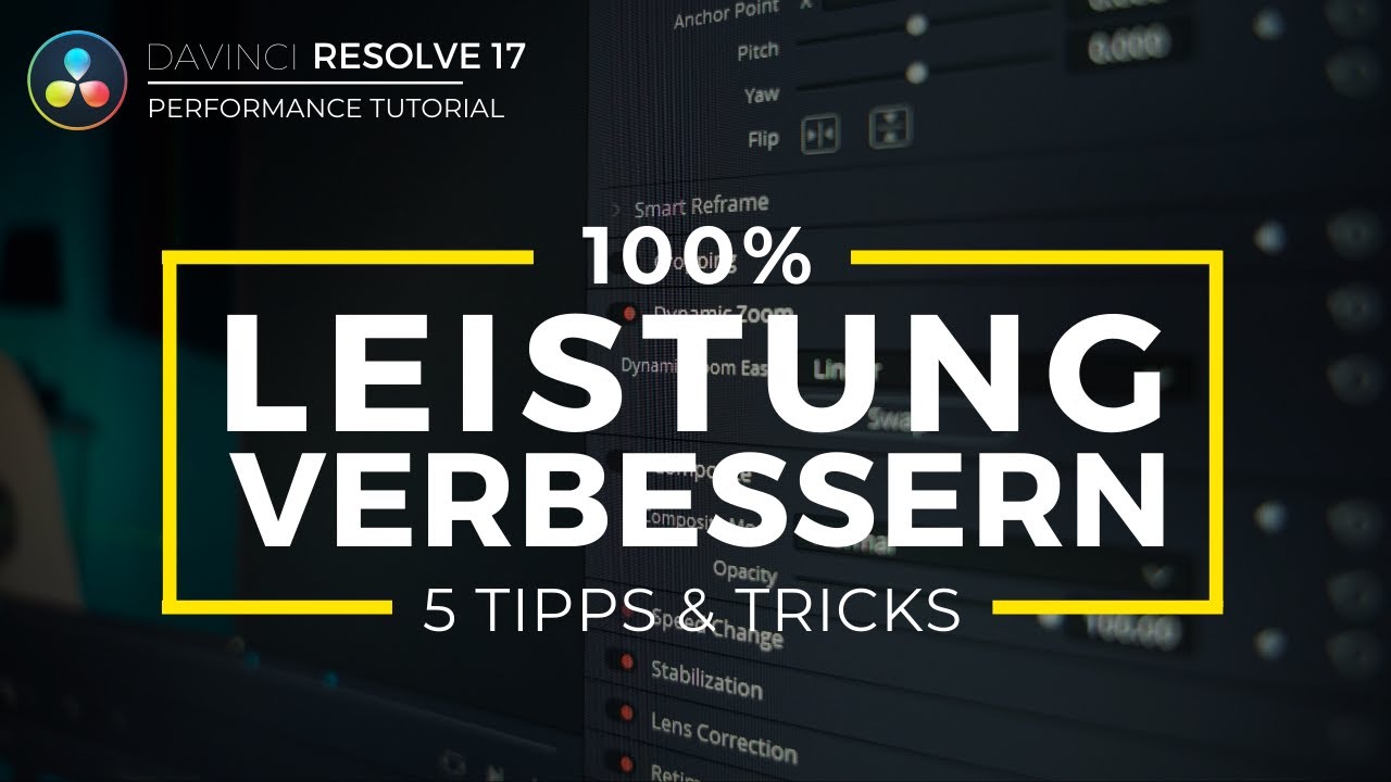 Davinci Resolve Leistung verbessern | 5 Tipps für mehr Performance