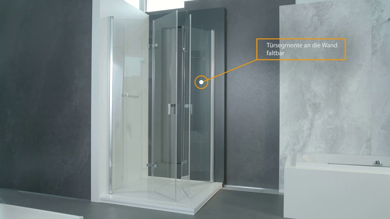 H&Uuml;PPE Design pure Duschkabine mit Schwingfaltt&uuml;r | SHK Badshop