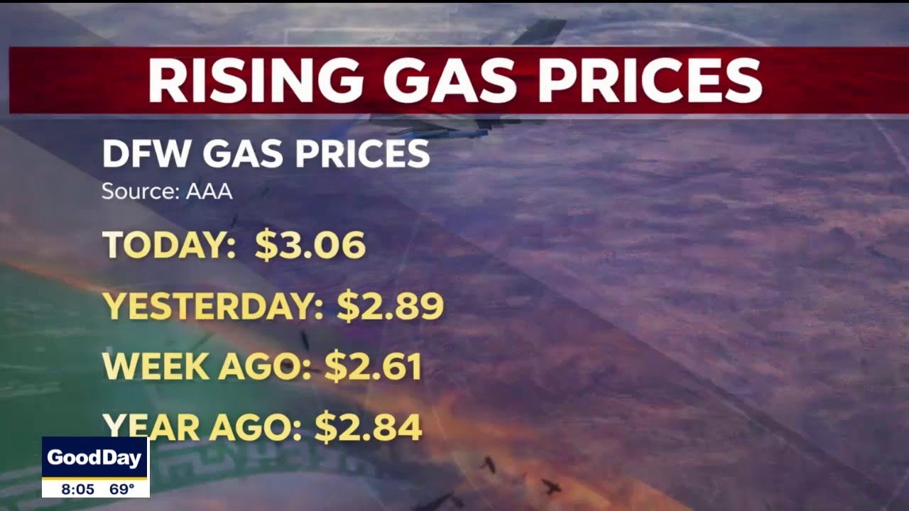 Gas prices rising as war in Middle East continues