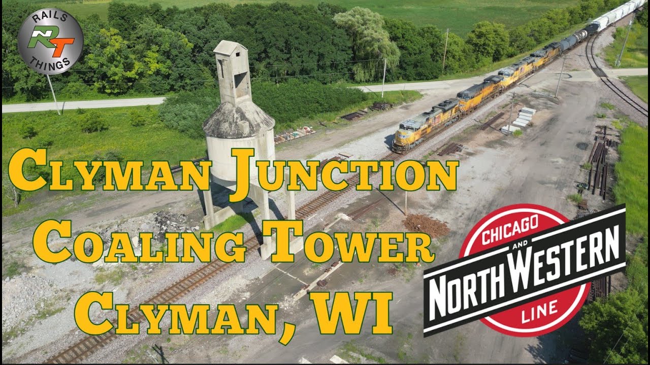 Chicago and NorthWestern Coaling Tower Clyman, WI with UP MCHAL