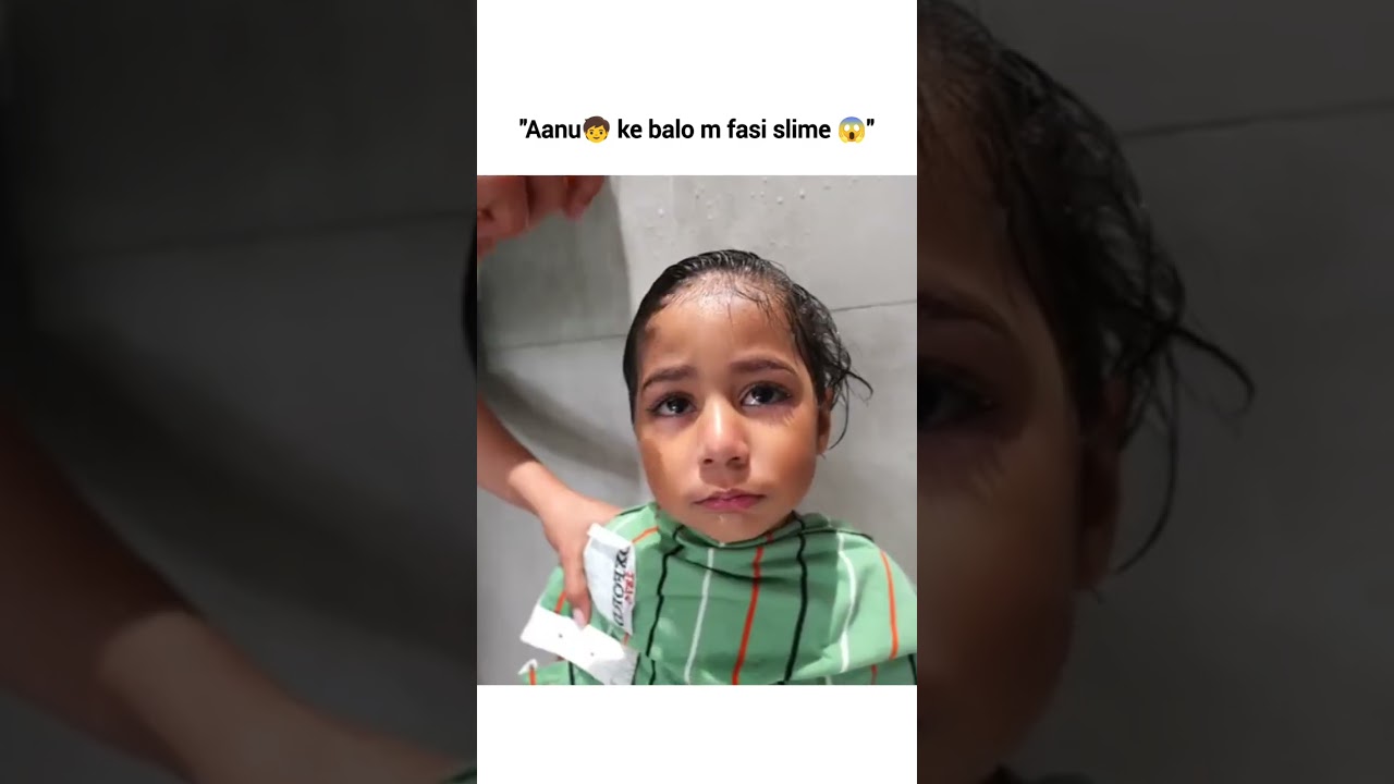 Ayaan 🧒 ke balo m fasi slime 😱 #armaanmalik #payalmalik #krtikamalik #shorts