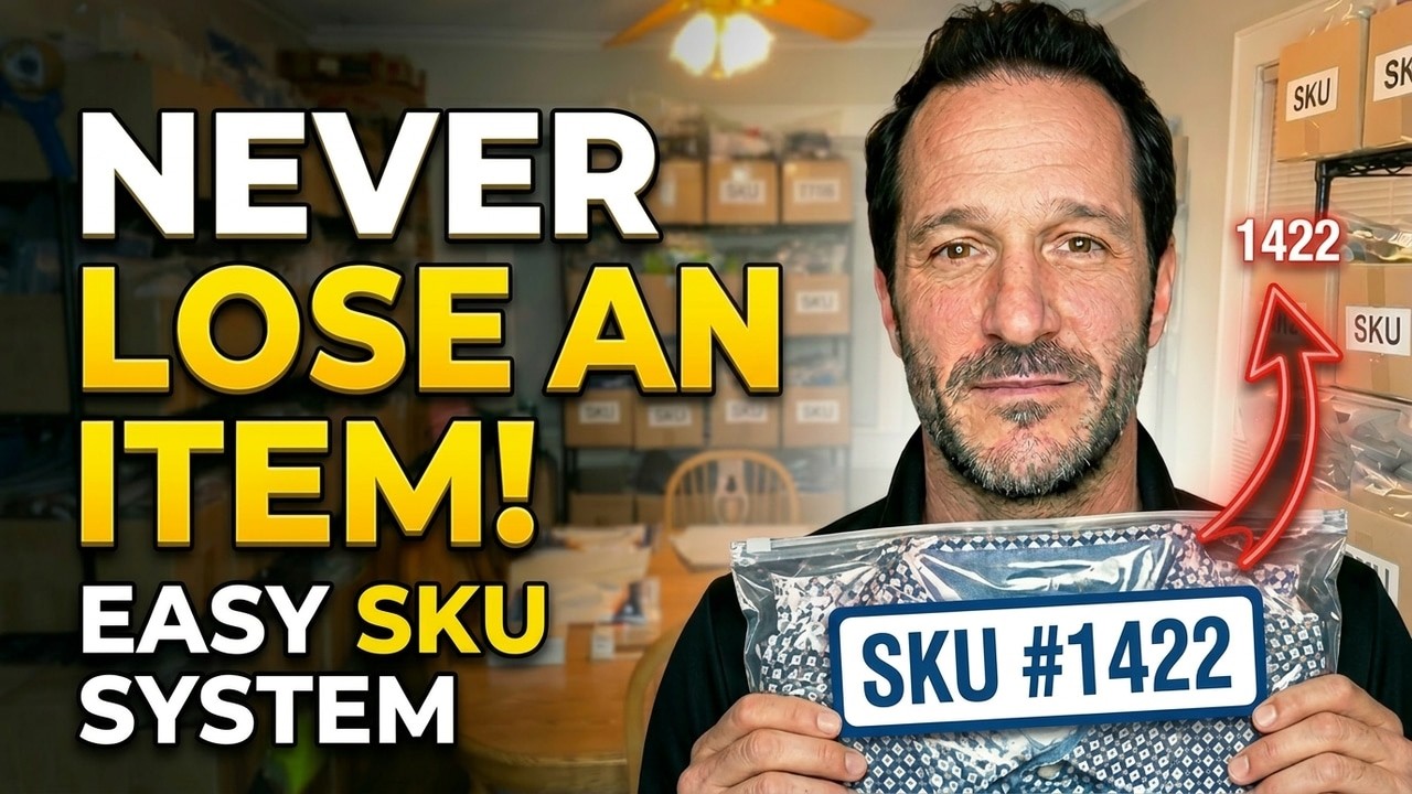 How To Create a SKU System For Your Online eBay Reselling Business | Never Loose An Item Again