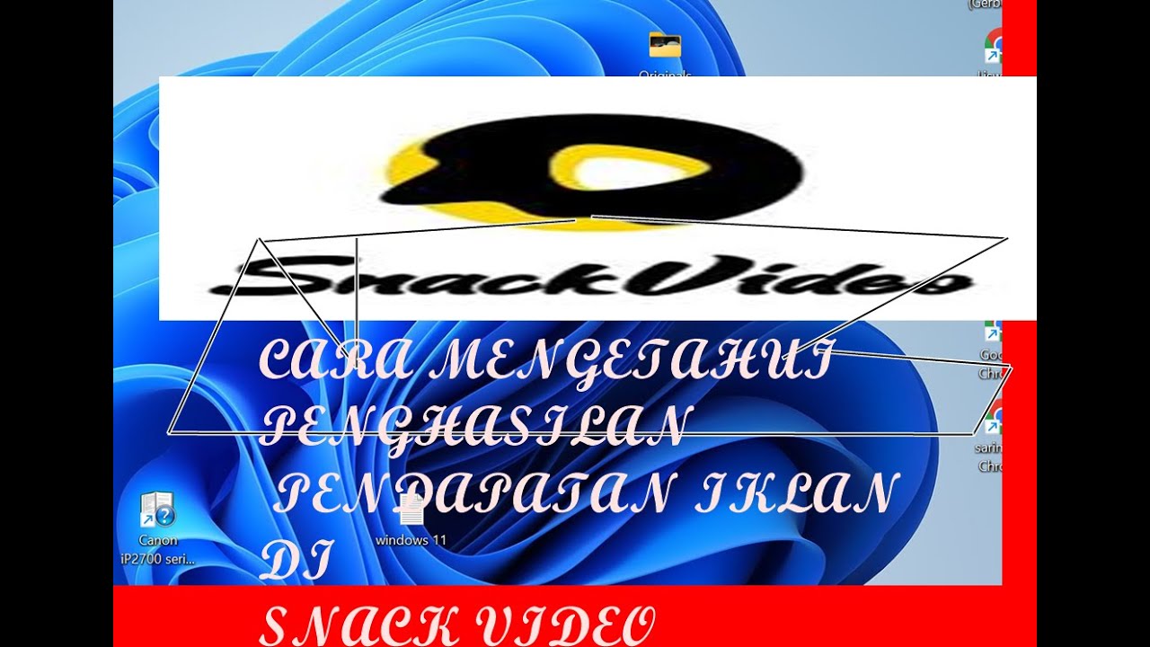 CARA CEK PENGHASILAN DI SNACK VIDEO