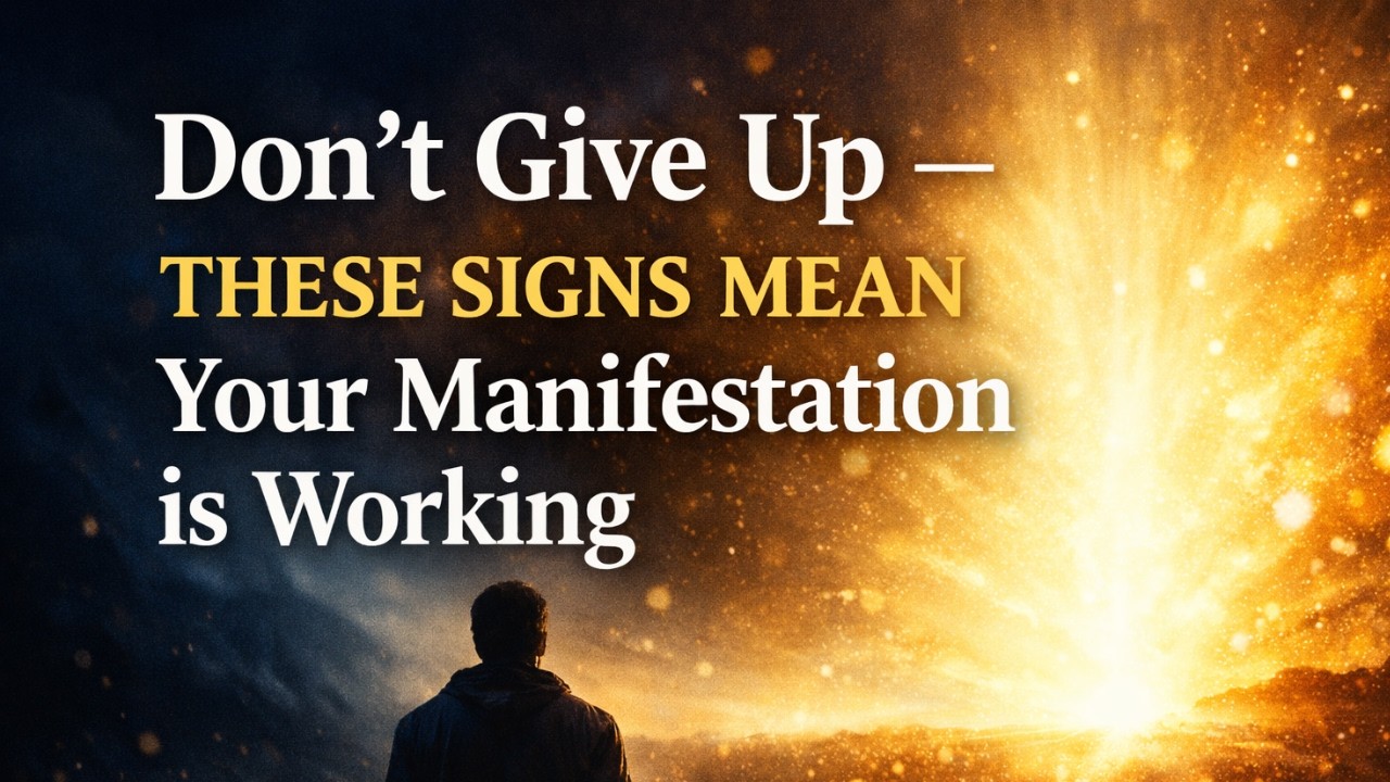 Don’t Give Up — These Signs Mean Your Manifestation Is Working-#NevilleGoddard#motivation