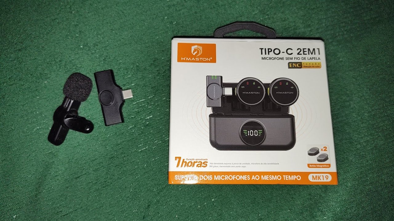 Microfone de lapela sem fio Hmaston mk12 - vale apena?