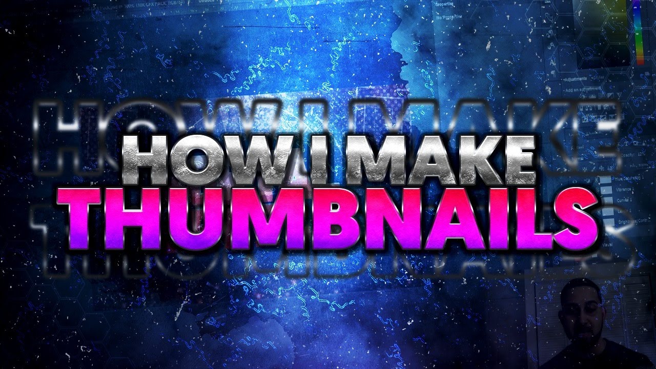 How I Make My Thumbnails [Photoshop 2017]