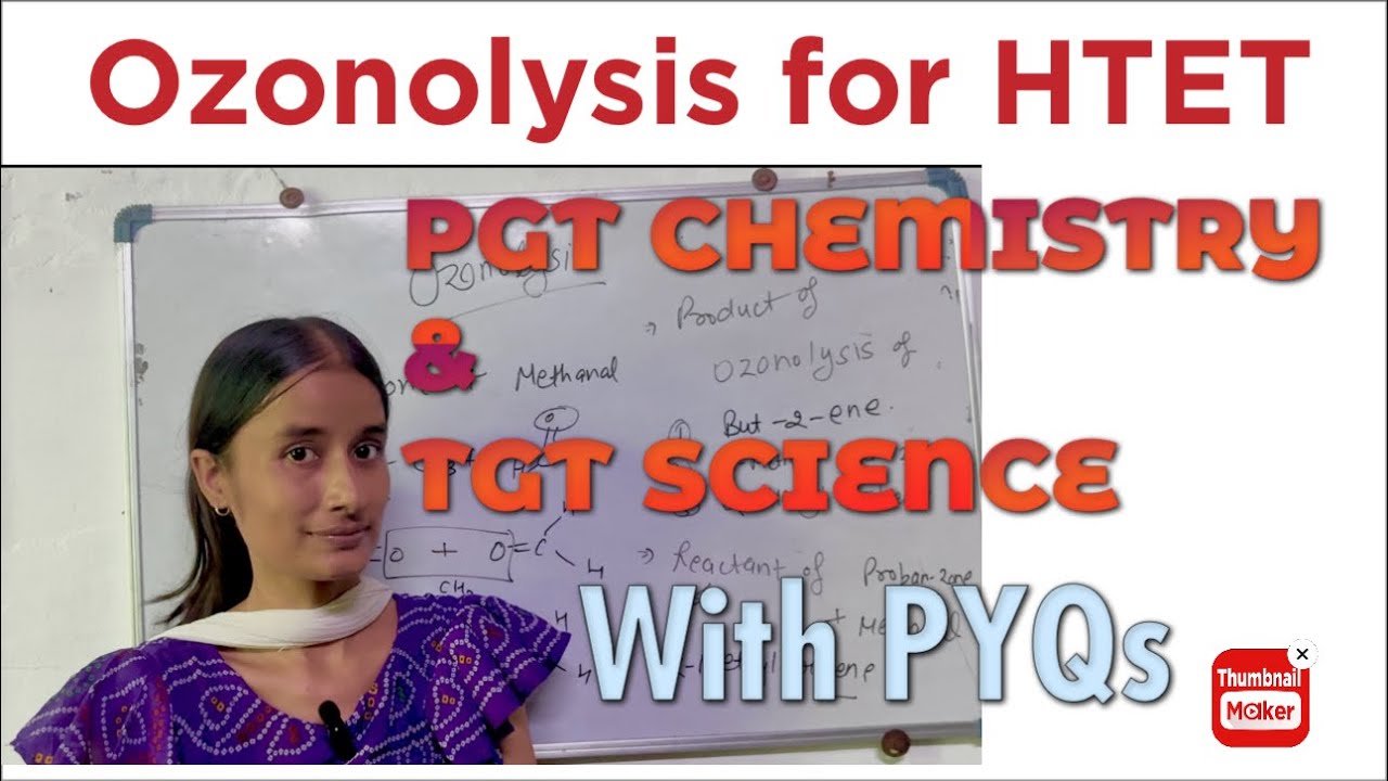 Ozonolysis for HTET TGT SCIENCE & PGT CHEMISTRY #shzclasses#htet2024 #chemistry #science