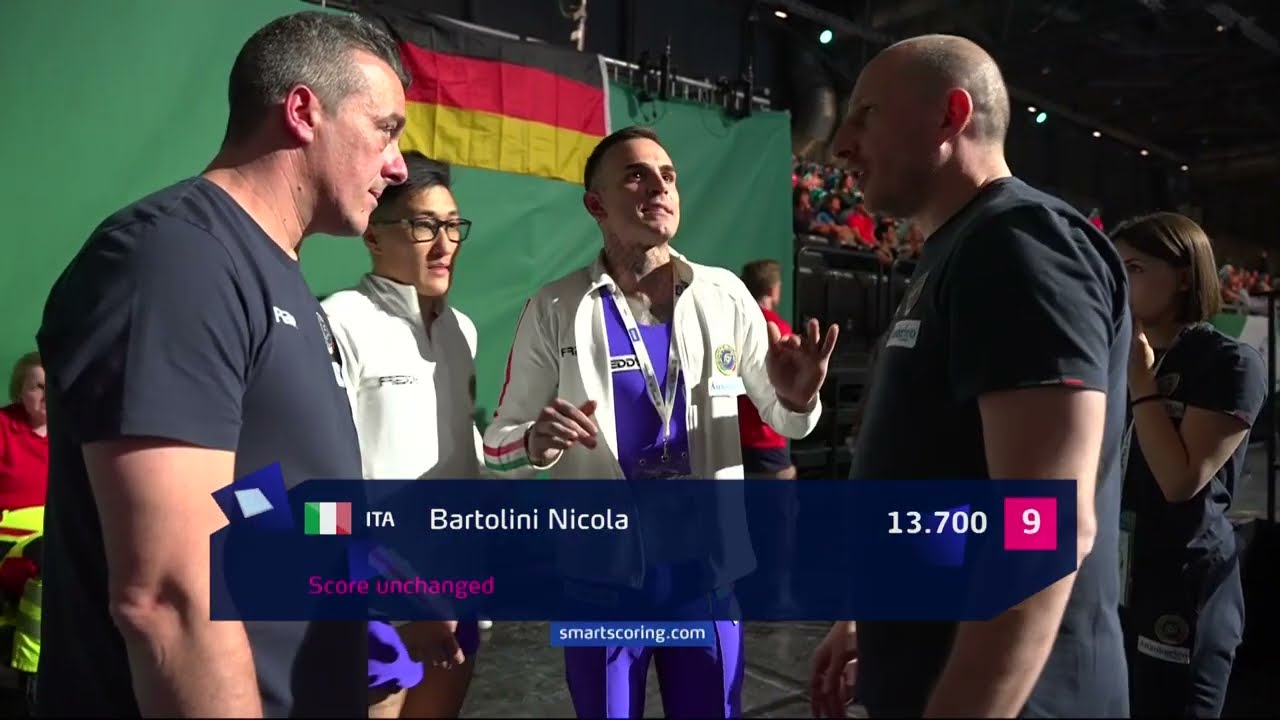 Nicola Bartolini - Corpo libero - (13,700) - Europeo Ginnastica Artistica - Leipzig - 27-5-25